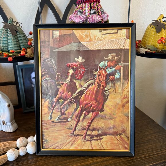 Mid Century Western Framed Picture by Earnest Tonk - Picture 8 of 13